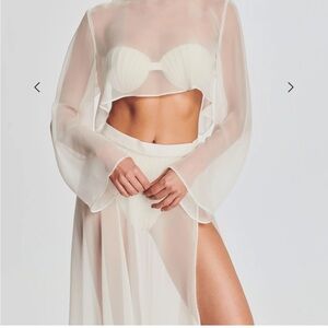 Retrofete: Alaia Long Slit Skirt (Skirt only)